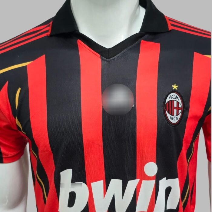 AC MILAN KAKA COLLER JERSEY HALF (2)