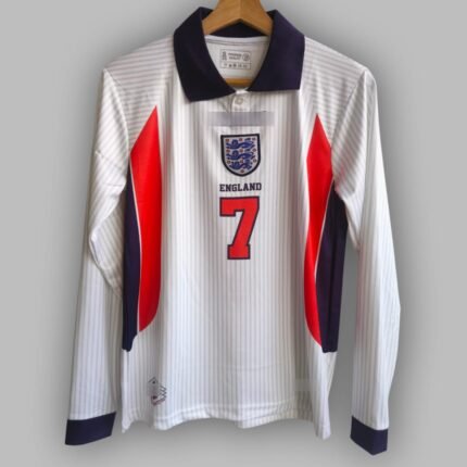 ENGLAND UMBRO BECKHAM JERSEY POLO NECK FULL