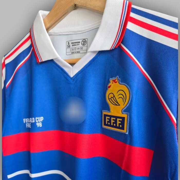 FRANCE ZIDANE JERSEY POLO NECK BLUE