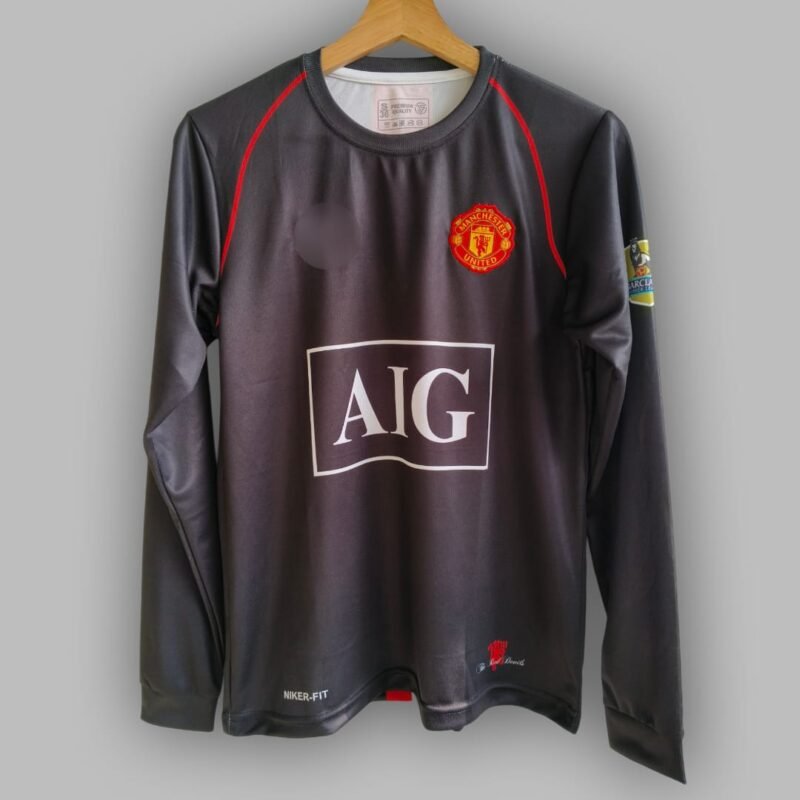 MANCHESTER AIG BLACK RONALDO JERSEMANCHESTER AIG BLACK RONALDO JERSEY 2008 FULLJERSEY 2008 FULL