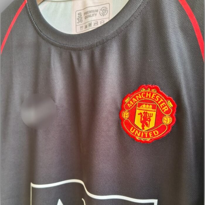 MANCHESTER AIG BLACK RONALDO JERSEY 2008 FULL