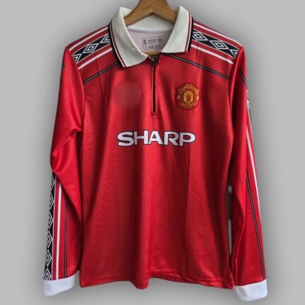 MANCHESTER SHARP BECKHAM POLO NECK FULL RED (3)