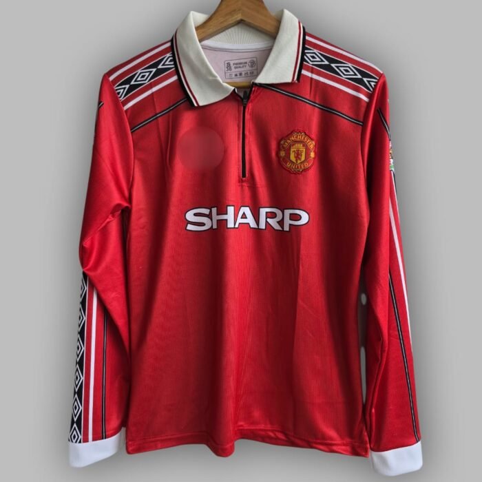 MANCHESTER SHARP BECKHAM POLO NECK FULL RED (3)