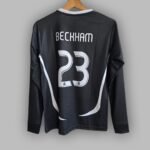 REAL MADRID BECKHAM JERSEY BLACK FULL (3)